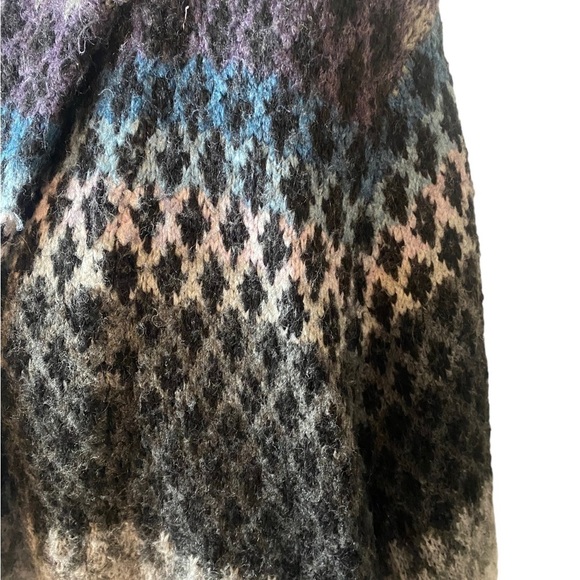 Rachel Roy mohair blend multicolor long open chunky cardigan kimono swea… - Picture 5 of 10